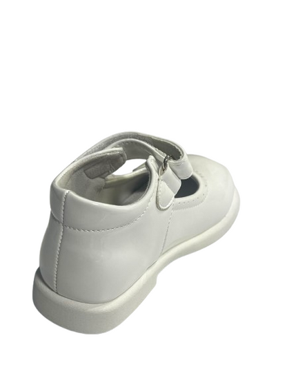 Pantofi Eleganți Albi pentru Fetițe cu Fundiță