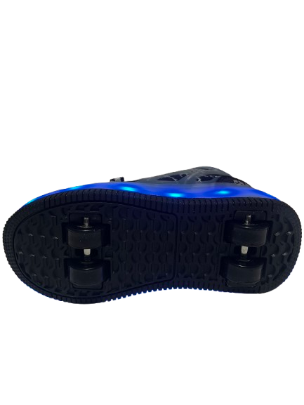 Adidași LED cu Role Detașabile pentru Copii – Încărcare USB, Sistem cu Rotiță, Multicolor