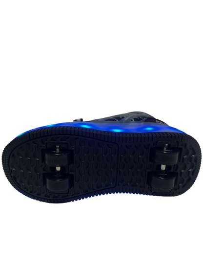 Adidași LED cu Role Detașabile pentru Copii – Încărcare USB, Sistem cu Rotiță, Multicolor