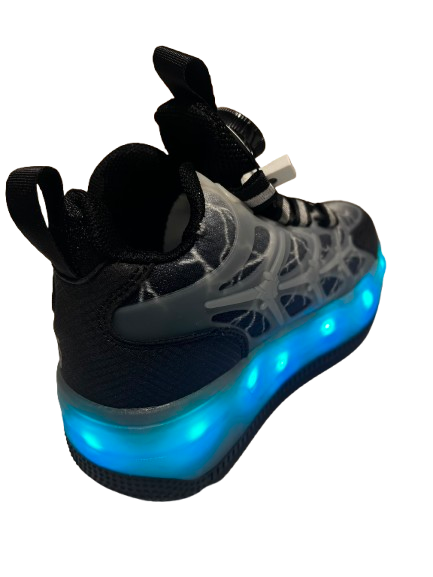 Adidași LED cu Role Detașabile pentru Copii – Încărcare USB, Sistem cu Rotiță, Multicolor