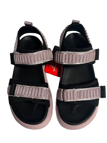 Sandale sport copii roz-negru, cu barete reglabile