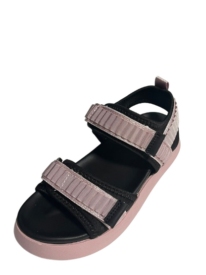 Sandale sport copii roz-negru, cu barete reglabile
